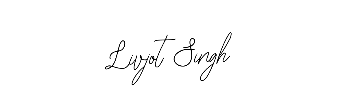 How to make Livjot Singh name signature. Use Bearetta-2O07w style for creating short signs online. This is the latest handwritten sign. Livjot Singh signature style 12 images and pictures png