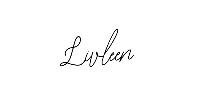 How to make Livleen name signature. Use Bearetta-2O07w style for creating short signs online. This is the latest handwritten sign. Livleen signature style 12 images and pictures png