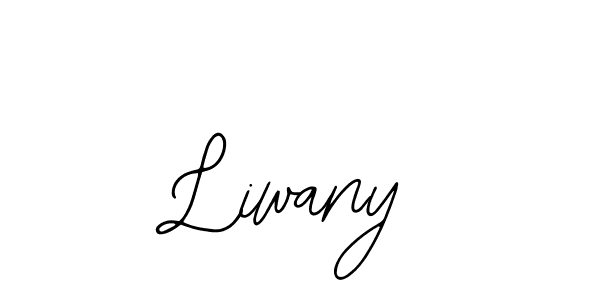 Use a signature maker to create a handwritten signature online. With this signature software, you can design (Bearetta-2O07w) your own signature for name Liwany. Liwany signature style 12 images and pictures png