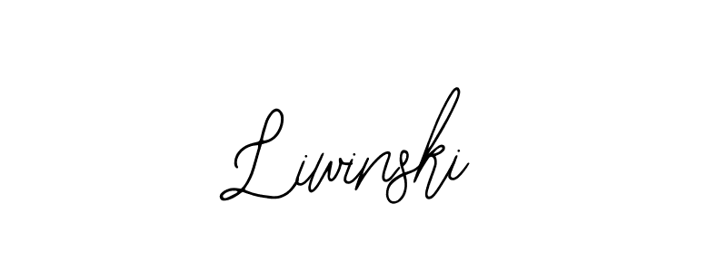 Make a beautiful signature design for name Liwinski. With this signature (Bearetta-2O07w) style, you can create a handwritten signature for free. Liwinski signature style 12 images and pictures png
