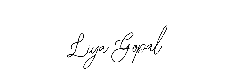 Use a signature maker to create a handwritten signature online. With this signature software, you can design (Bearetta-2O07w) your own signature for name Liya Gopal. Liya Gopal signature style 12 images and pictures png