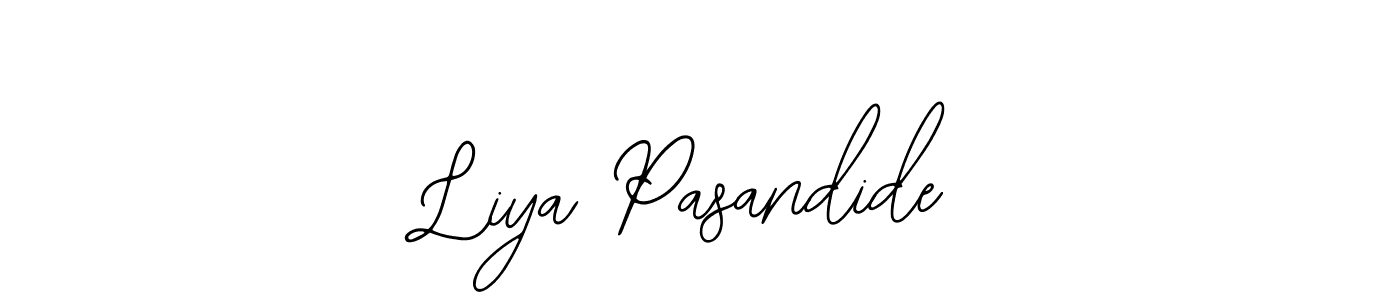 How to Draw Liya Pasandide signature style? Bearetta-2O07w is a latest design signature styles for name Liya Pasandide. Liya Pasandide signature style 12 images and pictures png