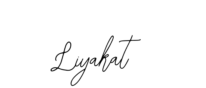 The best way (Bearetta-2O07w) to make a short signature is to pick only two or three words in your name. The name Liyakat include a total of six letters. For converting this name. Liyakat signature style 12 images and pictures png