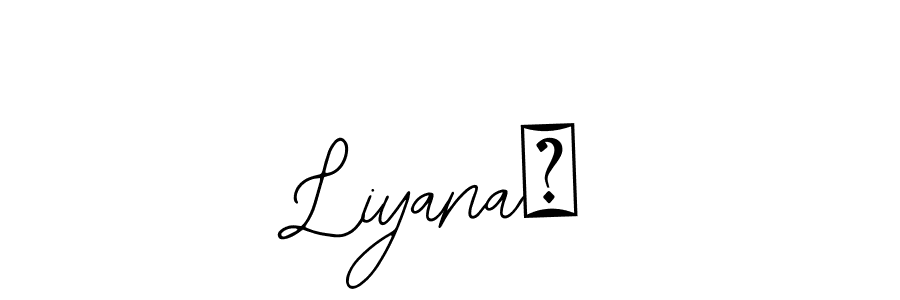 Liyana♡ stylish signature style. Best Handwritten Sign (Bearetta-2O07w) for my name. Handwritten Signature Collection Ideas for my name Liyana♡. Liyana♡ signature style 12 images and pictures png