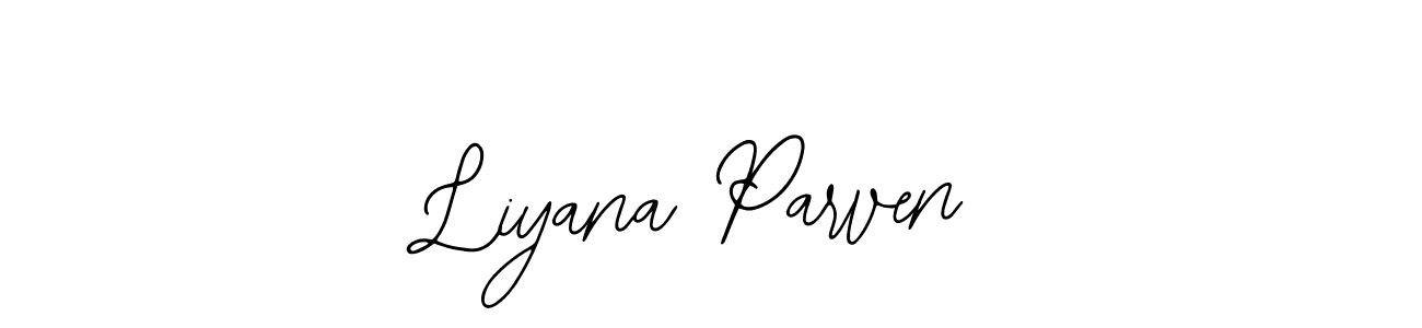 This is the best signature style for the Liyana Parven name. Also you like these signature font (Bearetta-2O07w). Mix name signature. Liyana Parven signature style 12 images and pictures png