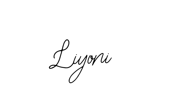 Design your own signature with our free online signature maker. With this signature software, you can create a handwritten (Bearetta-2O07w) signature for name Liyoni. Liyoni signature style 12 images and pictures png