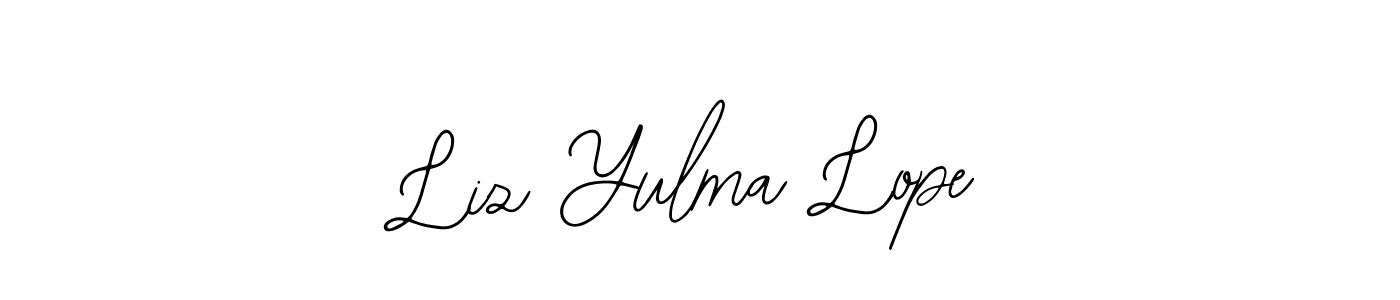 Use a signature maker to create a handwritten signature online. With this signature software, you can design (Bearetta-2O07w) your own signature for name Liz Yulma Lope. Liz Yulma Lope signature style 12 images and pictures png