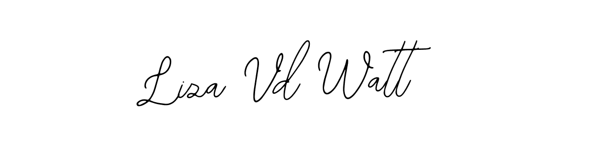 Also You can easily find your signature by using the search form. We will create Liza Vd Watt name handwritten signature images for you free of cost using Bearetta-2O07w sign style. Liza Vd Watt signature style 12 images and pictures png