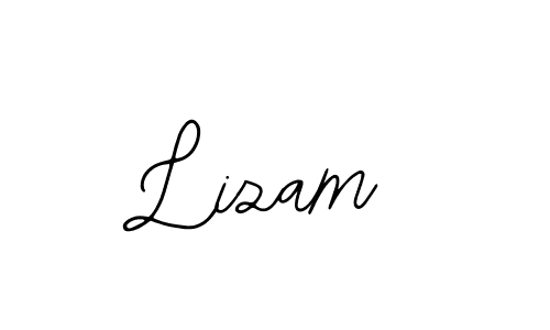 How to make Lizam name signature. Use Bearetta-2O07w style for creating short signs online. This is the latest handwritten sign. Lizam signature style 12 images and pictures png