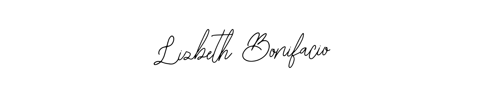 if you are searching for the best signature style for your name Lizbeth Bonifacio. so please give up your signature search. here we have designed multiple signature styles  using Bearetta-2O07w. Lizbeth Bonifacio signature style 12 images and pictures png