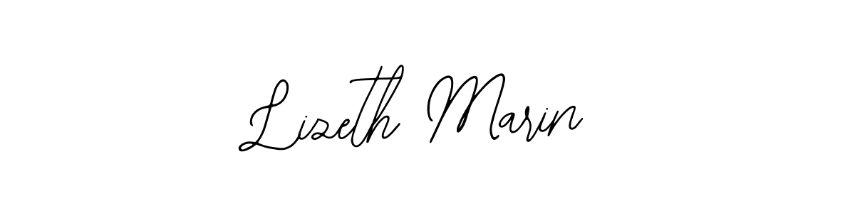 How to make Lizeth Marin name signature. Use Bearetta-2O07w style for creating short signs online. This is the latest handwritten sign. Lizeth Marin signature style 12 images and pictures png
