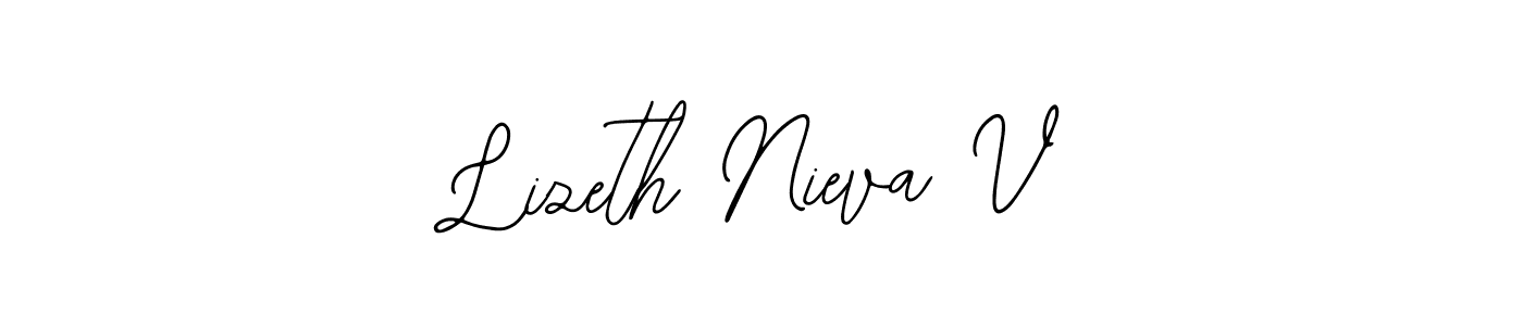 How to Draw Lizeth Nieva V signature style? Bearetta-2O07w is a latest design signature styles for name Lizeth Nieva V. Lizeth Nieva V signature style 12 images and pictures png