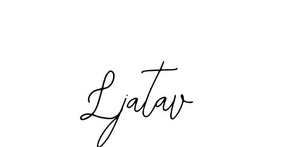 The best way (Bearetta-2O07w) to make a short signature is to pick only two or three words in your name. The name Ljatav include a total of six letters. For converting this name. Ljatav signature style 12 images and pictures png