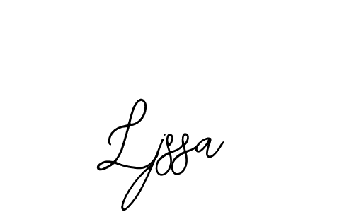 You should practise on your own different ways (Bearetta-2O07w) to write your name (Ljssa) in signature. don't let someone else do it for you. Ljssa signature style 12 images and pictures png