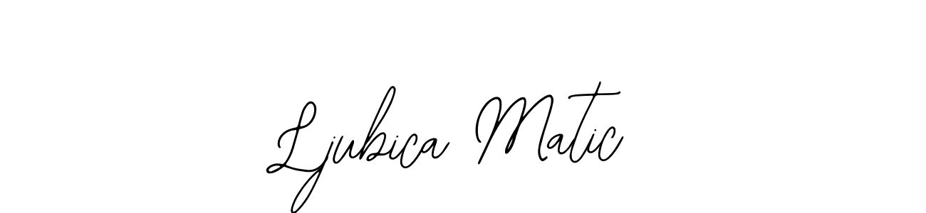 The best way (Bearetta-2O07w) to make a short signature is to pick only two or three words in your name. The name Ljubica Matic include a total of six letters. For converting this name. Ljubica Matic signature style 12 images and pictures png
