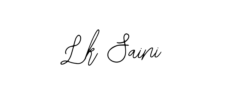 Use a signature maker to create a handwritten signature online. With this signature software, you can design (Bearetta-2O07w) your own signature for name Lk Saini. Lk Saini signature style 12 images and pictures png