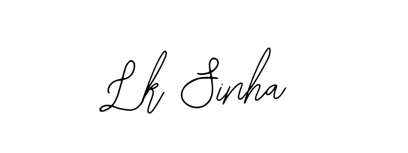 if you are searching for the best signature style for your name Lk Sinha. so please give up your signature search. here we have designed multiple signature styles  using Bearetta-2O07w. Lk Sinha signature style 12 images and pictures png