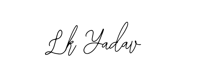 Similarly Bearetta-2O07w is the best handwritten signature design. Signature creator online .You can use it as an online autograph creator for name Lk Yadav. Lk Yadav signature style 12 images and pictures png