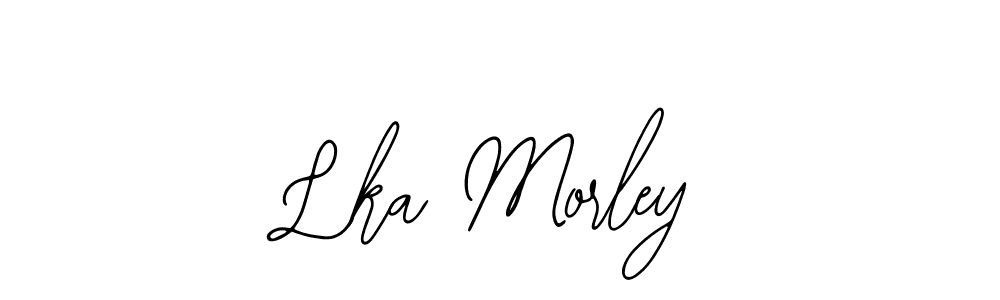 The best way (Bearetta-2O07w) to make a short signature is to pick only two or three words in your name. The name Lka Morley include a total of six letters. For converting this name. Lka Morley signature style 12 images and pictures png
