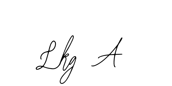 The best way (Bearetta-2O07w) to make a short signature is to pick only two or three words in your name. The name Lkg  A include a total of six letters. For converting this name. Lkg  A signature style 12 images and pictures png