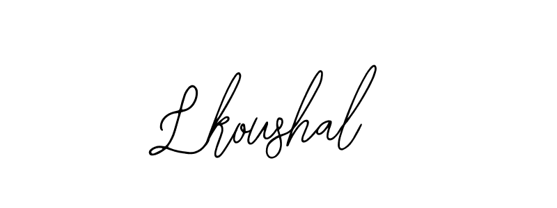 Also You can easily find your signature by using the search form. We will create Lkoushal name handwritten signature images for you free of cost using Bearetta-2O07w sign style. Lkoushal signature style 12 images and pictures png