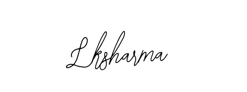 Design your own signature with our free online signature maker. With this signature software, you can create a handwritten (Bearetta-2O07w) signature for name Lksharma. Lksharma signature style 12 images and pictures png