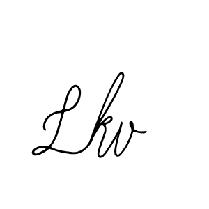 How to make Lkv name signature. Use Bearetta-2O07w style for creating short signs online. This is the latest handwritten sign. Lkv signature style 12 images and pictures png