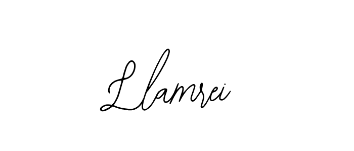 Design your own signature with our free online signature maker. With this signature software, you can create a handwritten (Bearetta-2O07w) signature for name Llamrei. Llamrei signature style 12 images and pictures png