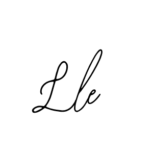 How to make Lle name signature. Use Bearetta-2O07w style for creating short signs online. This is the latest handwritten sign. Lle signature style 12 images and pictures png