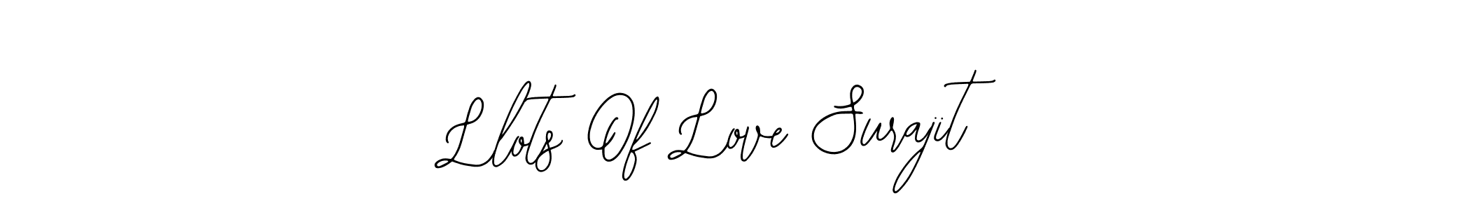 It looks lik you need a new signature style for name Llots Of Love Surajit. Design unique handwritten (Bearetta-2O07w) signature with our free signature maker in just a few clicks. Llots Of Love Surajit signature style 12 images and pictures png