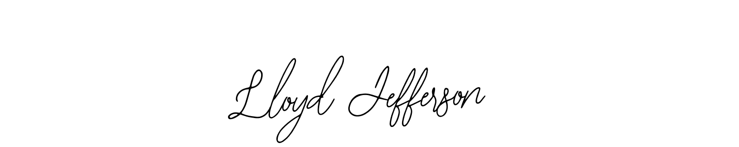 How to make Lloyd Jefferson name signature. Use Bearetta-2O07w style for creating short signs online. This is the latest handwritten sign. Lloyd Jefferson signature style 12 images and pictures png