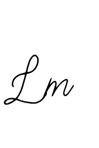 Design your own signature with our free online signature maker. With this signature software, you can create a handwritten (Bearetta-2O07w) signature for name Lm. Lm signature style 12 images and pictures png