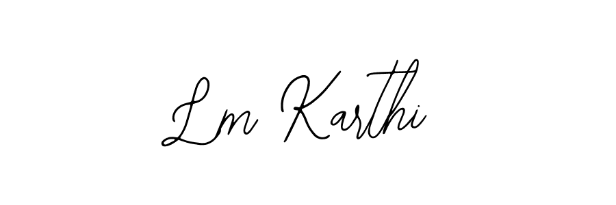 Make a beautiful signature design for name Lm Karthi. With this signature (Bearetta-2O07w) style, you can create a handwritten signature for free. Lm Karthi signature style 12 images and pictures png