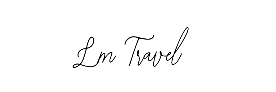 The best way (Bearetta-2O07w) to make a short signature is to pick only two or three words in your name. The name Lm Travel include a total of six letters. For converting this name. Lm Travel signature style 12 images and pictures png