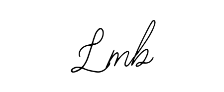 The Bearetta-2O07w font transforms the name Lmb into an executive sign with sharp precision and distinguished character. Lmb signature style 12 images and pictures png
