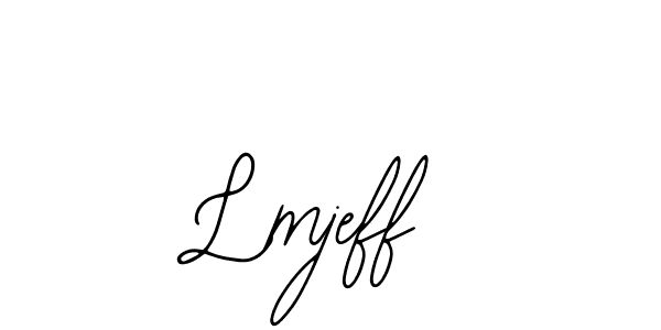 You should practise on your own different ways (Bearetta-2O07w) to write your name (Lmjeff) in signature. don't let someone else do it for you. Lmjeff signature style 12 images and pictures png