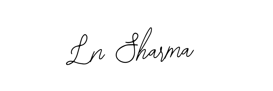 Also we have Ln Sharma name is the best signature style. Create professional handwritten signature collection using Bearetta-2O07w autograph style. Ln Sharma signature style 12 images and pictures png