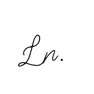 Create a beautiful signature design for name Ln.. With this signature (Bearetta-2O07w) fonts, you can make a handwritten signature for free. Ln. signature style 12 images and pictures png