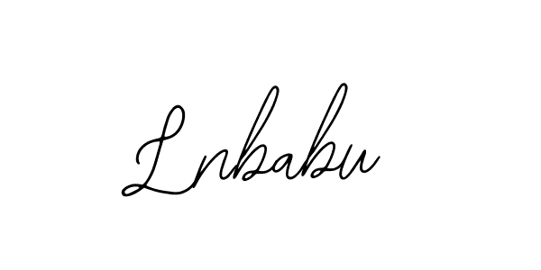 How to make Lnbabu name signature. Use Bearetta-2O07w style for creating short signs online. This is the latest handwritten sign. Lnbabu signature style 12 images and pictures png