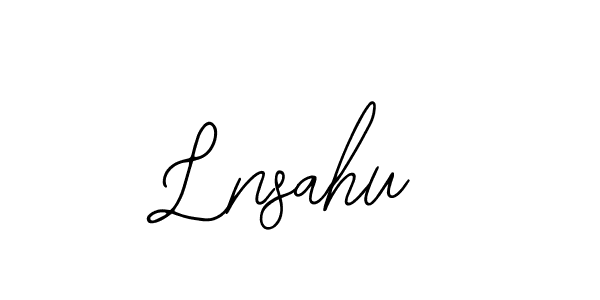 How to Draw Lnsahu signature style? Bearetta-2O07w is a latest design signature styles for name Lnsahu. Lnsahu signature style 12 images and pictures png