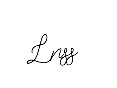 Use a signature maker to create a handwritten signature online. With this signature software, you can design (Bearetta-2O07w) your own signature for name Lnss. Lnss signature style 12 images and pictures png