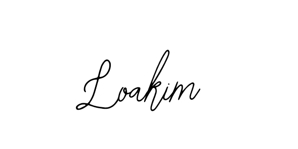 The best way (Bearetta-2O07w) to make a short signature is to pick only two or three words in your name. The name Loakim include a total of six letters. For converting this name. Loakim signature style 12 images and pictures png