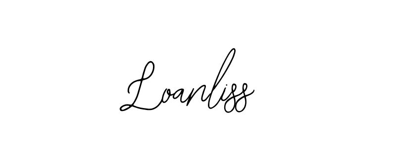 The best way (Bearetta-2O07w) to make a short signature is to pick only two or three words in your name. The name Loanliss include a total of six letters. For converting this name. Loanliss signature style 12 images and pictures png