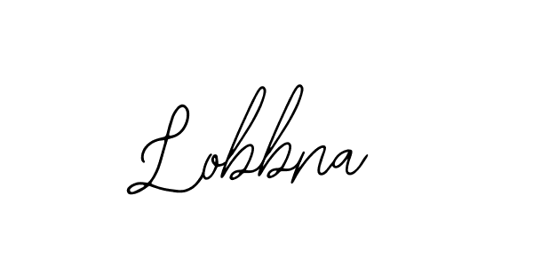 Design your own signature with our free online signature maker. With this signature software, you can create a handwritten (Bearetta-2O07w) signature for name Lobbna. Lobbna signature style 12 images and pictures png