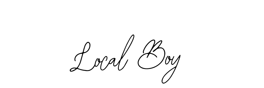 How to make Local Boy name signature. Use Bearetta-2O07w style for creating short signs online. This is the latest handwritten sign. Local Boy signature style 12 images and pictures png