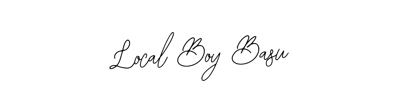 Use a signature maker to create a handwritten signature online. With this signature software, you can design (Bearetta-2O07w) your own signature for name Local Boy Basu. Local Boy Basu signature style 12 images and pictures png