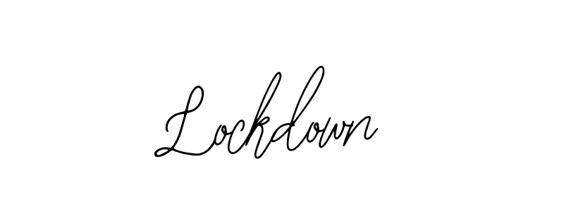 How to make Lockdown signature? Bearetta-2O07w is a professional autograph style. Create handwritten signature for Lockdown name. Lockdown signature style 12 images and pictures png