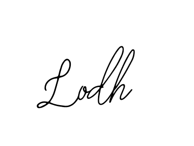 How to make Lodh name signature. Use Bearetta-2O07w style for creating short signs online. This is the latest handwritten sign. Lodh signature style 12 images and pictures png