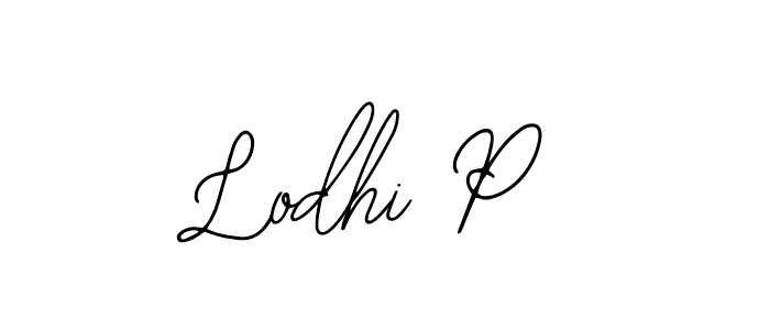 Lodhi P stylish signature style. Best Handwritten Sign (Bearetta-2O07w) for my name. Handwritten Signature Collection Ideas for my name Lodhi P. Lodhi P signature style 12 images and pictures png