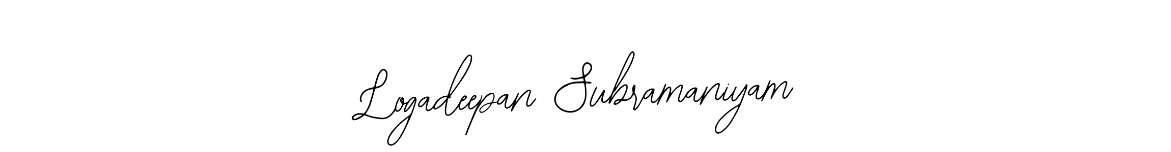 Use a signature maker to create a handwritten signature online. With this signature software, you can design (Bearetta-2O07w) your own signature for name Logadeepan Subramaniyam. Logadeepan Subramaniyam signature style 12 images and pictures png